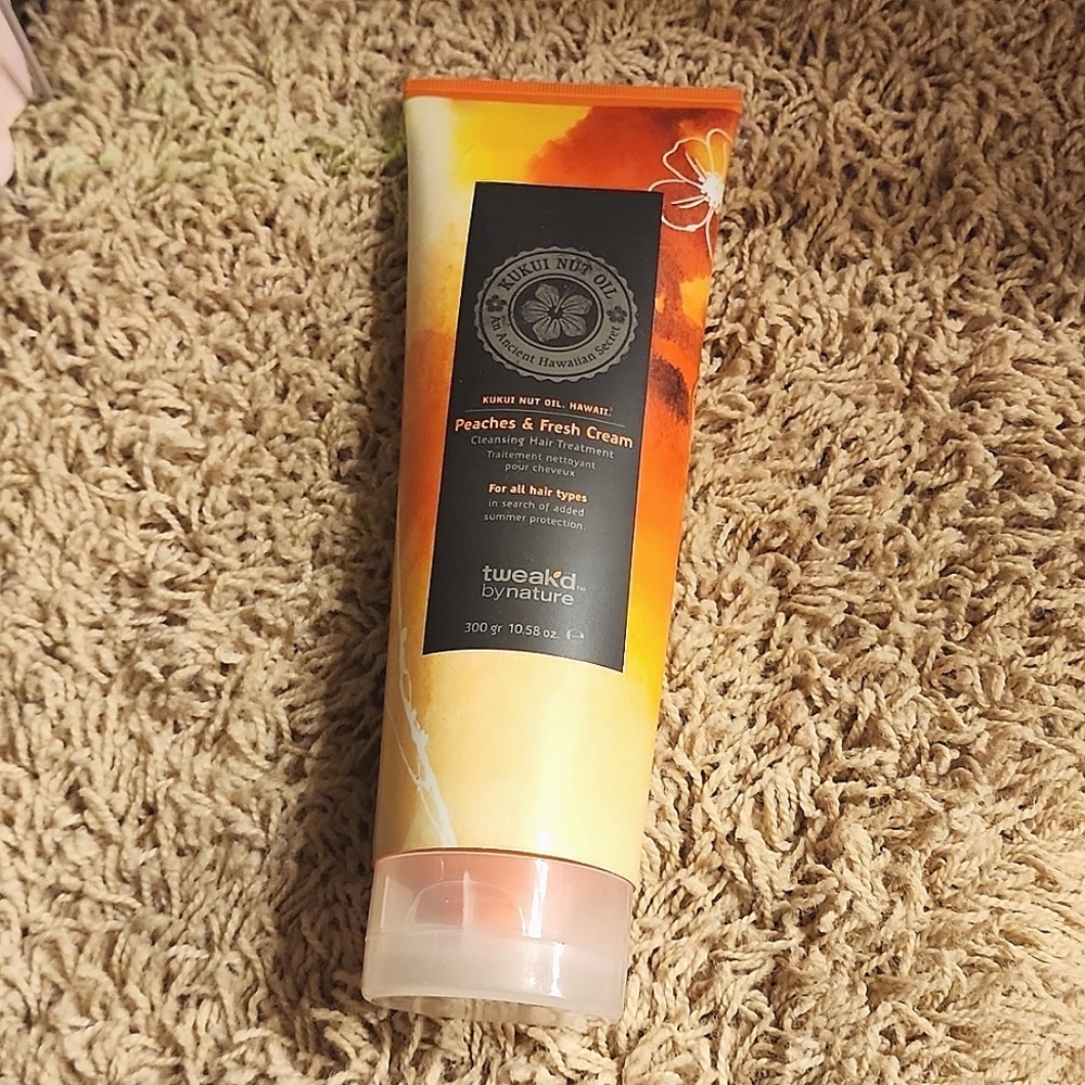 New Jumbo Tweakd by Nature Peaches & Fresh Cream Cleansing Hair Treatment